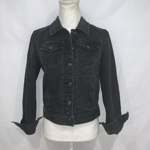 Chico's Jackets & Blazers - Chico’s distressed denim stretch trucker jacket